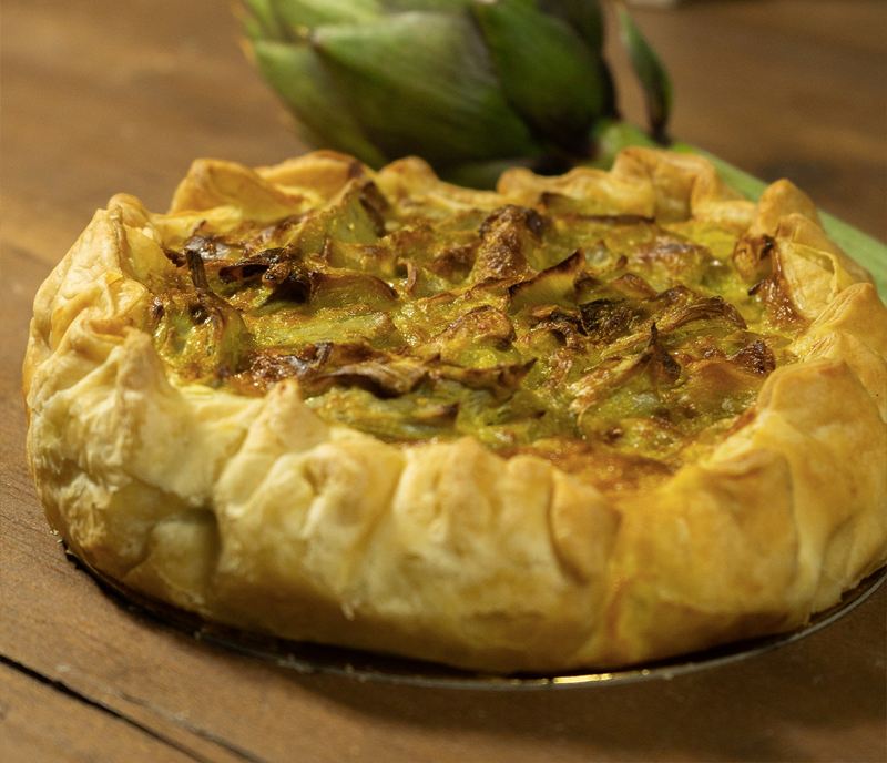 Torta salata di carciofi